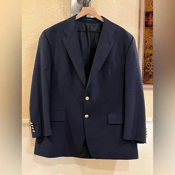 Ralph Lauren men’s suit jacket / Polo blazer. 100% wool. 2-button. Navy blue. 46 - Picture 5 of 14